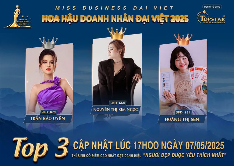 Cuộc Đua Giành Danh Hiệu “Người Đẹp Được Yêu Thích Nhất” Tại Hoa Hậu Doanh Nhân Đại Việt 2025 Chính Thức Bắt Đầu