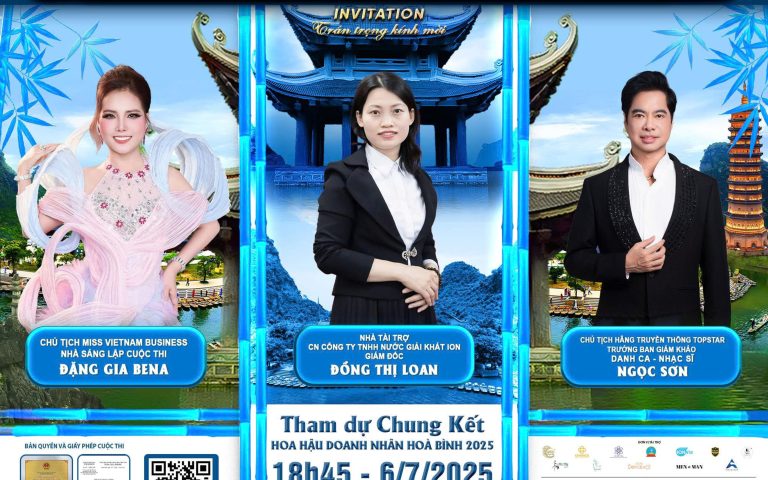 IONVie ghi dấu ấn tại Hoa hậu Doanh nhân Hòa bình 2025 với vai trò Nhà tài trợ nước