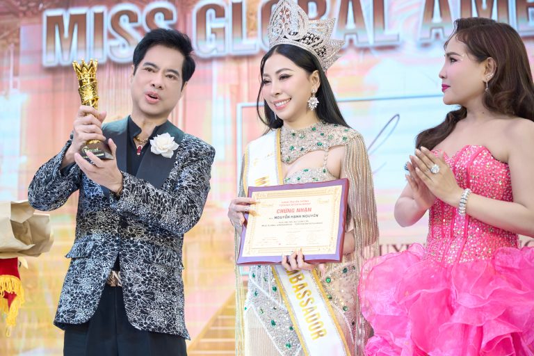 Nguyễn Hạnh Nguyên nhận vương miện Miss Global Ambassador, chính thức giữ vai trò National Director – Miss Business World