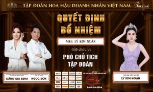 Hoa hậu Thiện nguyện Lý Kim Ngân tái xuất rực rỡ, đảm nhiệm vai trò Phó Chủ tịch Tập đoàn Hoa hậu Doanh nhân Việt Nam