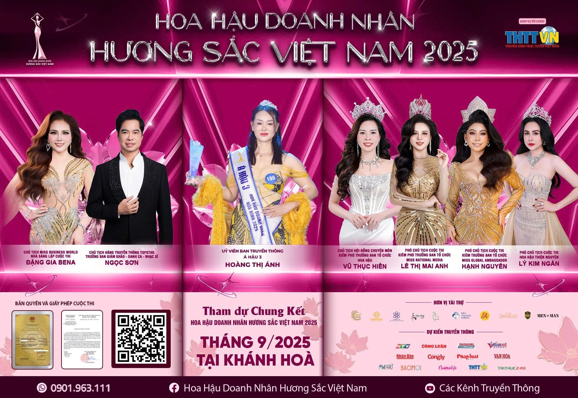 Á hậu Hoàng Thị Ánh trở lại rạng rỡ, đảm nhận trọng trách tại Hoa hậu Doanh nhân Hương sắc Việt Nam 2025