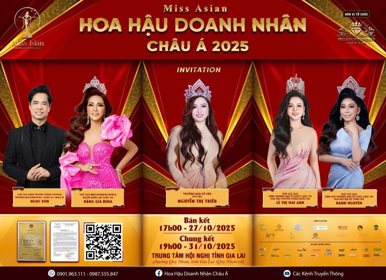 Hoa hậu Nguyễn Thị Triều: Nữ lãnh đạo bản lĩnh ngồi “ghế nóng” Hoa hậu Doanh nhân Châu Á 2025