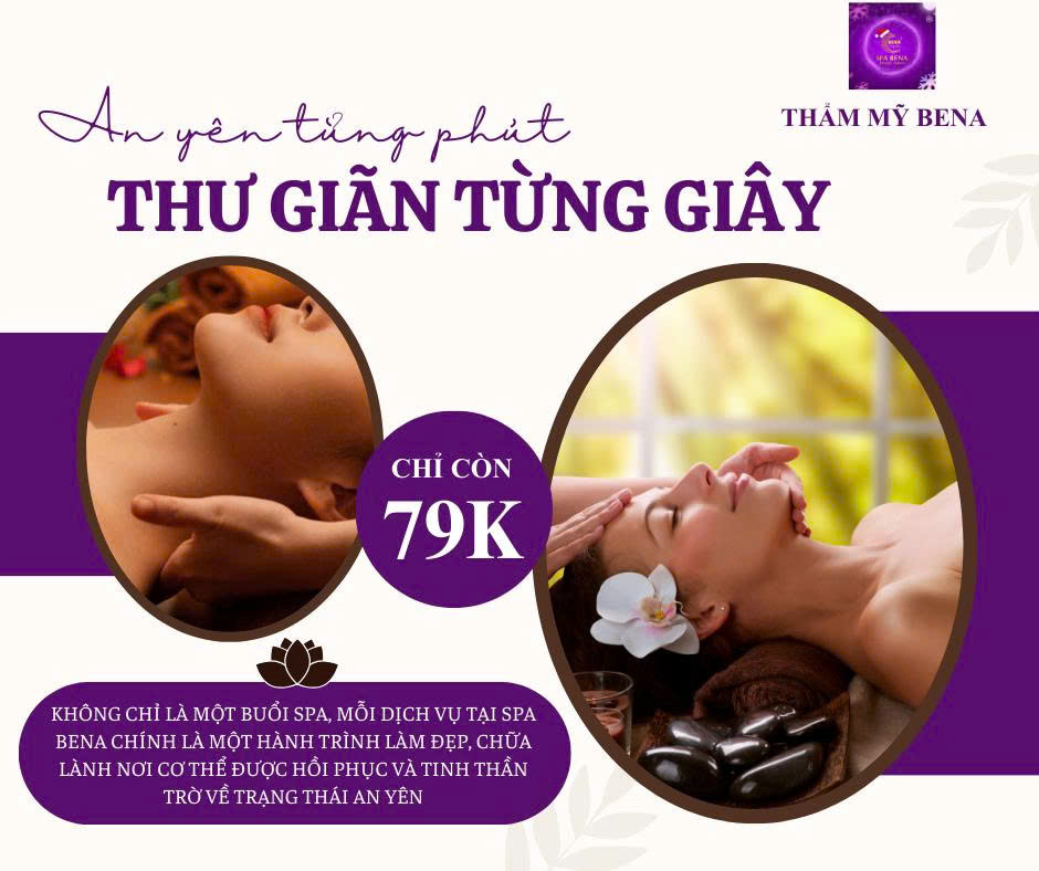 Gội đầu dưỡng sinh massage cổ – vai – gáy:  Liệu pháp thư giãn toàn diện tại Thẩm mỹ Bena Quảng Ngãi