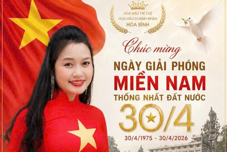 Hoa hậu Trí tuệ Phạm Duy: Lan tỏa thông điệp hòa bình trong ngày thống nhất non sông