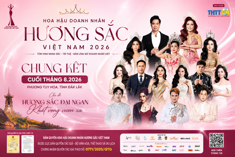 Đắk Lắk sẽ là điểm hẹn của những nữ doanh nhân tài sắc tại Hoa hậu Doanh nhân Hương sắc Việt Nam 2026