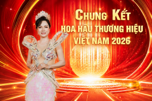 Nhan sắc ngày càng thăng hạng của Á hậu Võ Vy Oanh gây sốt tại Hoa hậu Thương hiệu Việt Nam 2026