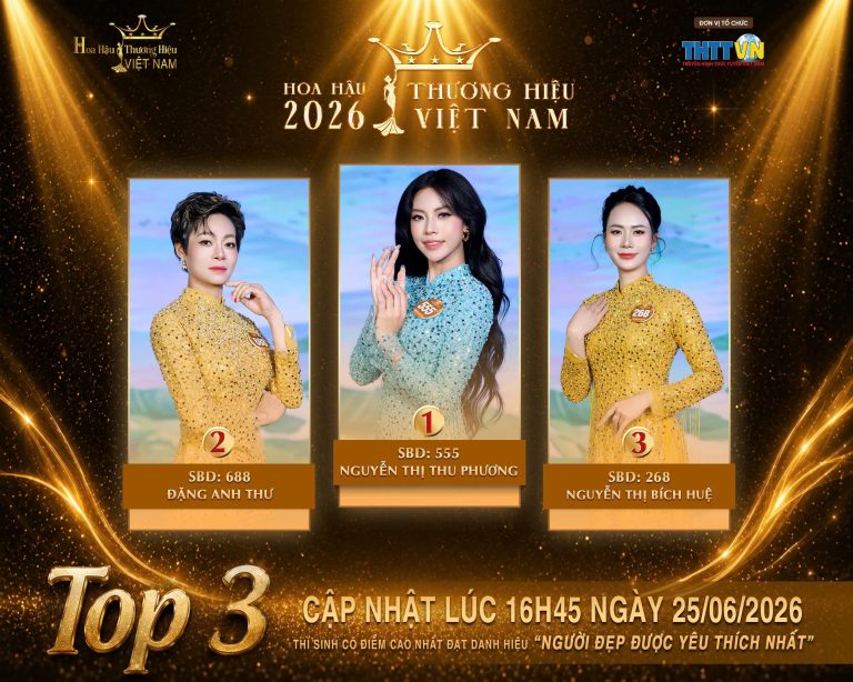 Cuộc đua Người đẹp được yêu thích nhất Hoa hậu Thương hiệu Việt Nam 2026 bước vào chặng quyết định