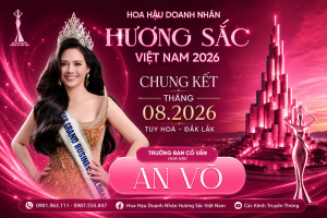 Nàng hậu Việt kiều An Võ giữ cương vị Trưởng Ban Cố vấn Hoa hậu Doanh nhân Hương sắc Việt Nam 2026