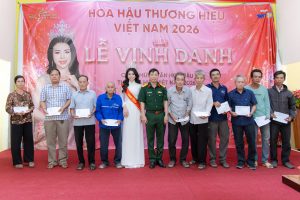 Tân Hoa hậu Thương hiệu Việt Nam 2026 Bùi Thị Thùy Dương rạng ngời ngày trở về quê hương Đất Sen Hồng