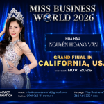 Hoa hậu Nguyễn Hoàng Vân trở thành khách mời đặc biệt tại Miss Business World 2026