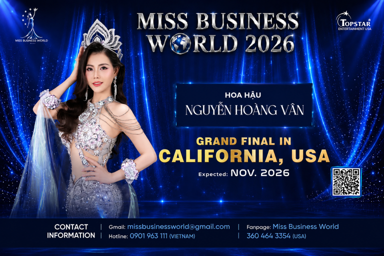 Hoa hậu Nguyễn Hoàng Vân trở thành khách mời đặc biệt tại Miss Business World 2026