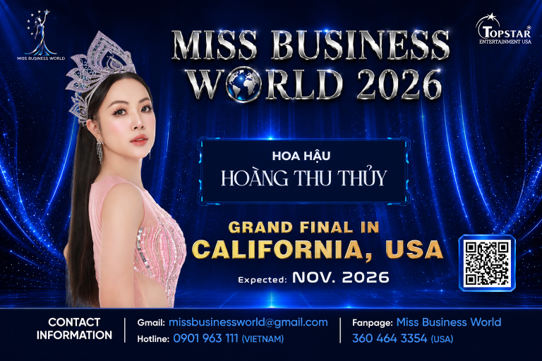 Hoa hậu Hoàng Thu Thủy được mời tham dự Miss Business World 2026 tại Hoa Kỳ