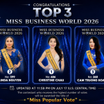 Chính thức mở cổng bình chọn “Miss Popular Vote”: Cuộc cạnh tranh đầu tiên của Miss Business World 2026 bắt đầu