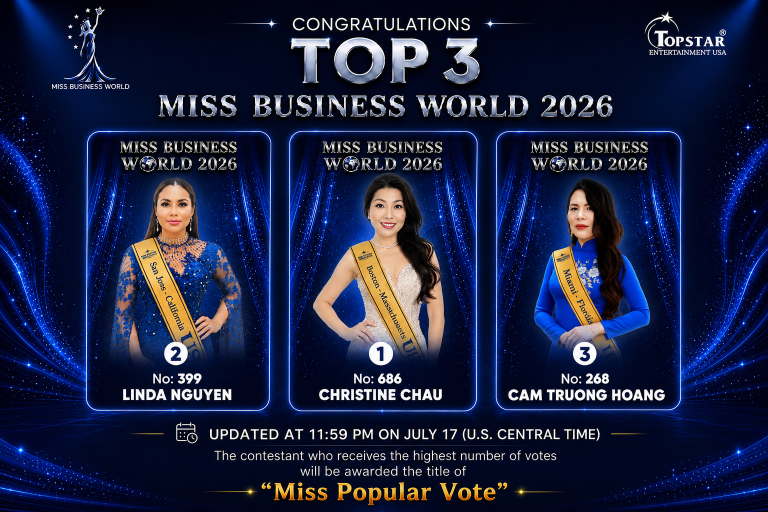 Chính thức mở cổng bình chọn “Miss Popular Vote”: Cuộc cạnh tranh đầu tiên của Miss Business World 2026 bắt đầu