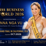 Anna Nga Vũ: Hơn 20 năm lập nghiệp tại Hoa Kỳ, sẵn sàng chinh phục Miss Business World 2026