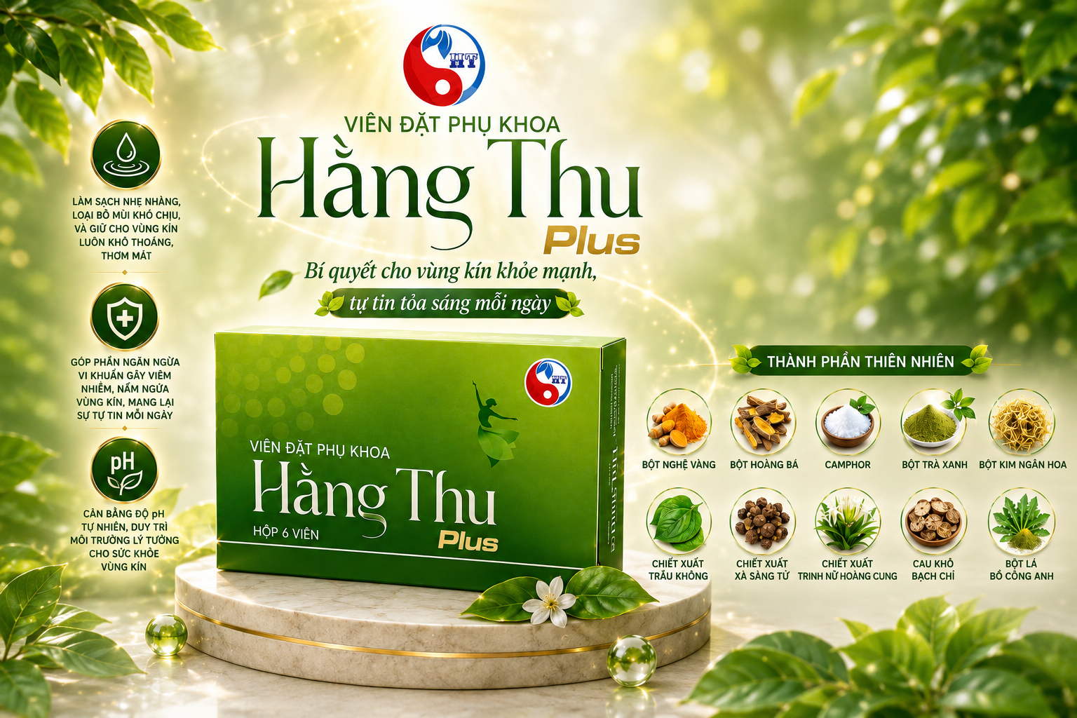 HẰNG THU PLUS 2026 – THẾ HỆ VIÊN ĐẶT PHỤ KHOA CẢI TIẾN, GIẢI PHÁP CHĂM SÓC VÙNG KÍN TOÀN DIỆN CHO PHỤ NỮ HIỆN ĐẠI
