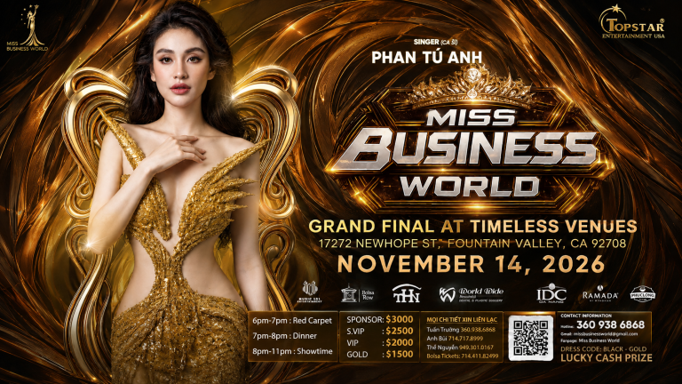 Giọng ca Gen Z Phan Tú Anh sẵn sàng tỏa sáng tại sân khấu Miss Business World 2026