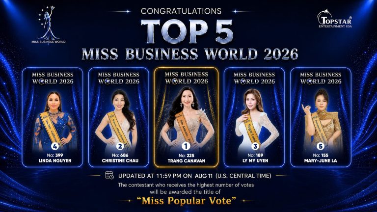 Miss Business World 2026: Đường đua “Miss Popular Vote” bất ngờ mở rộng Top 5