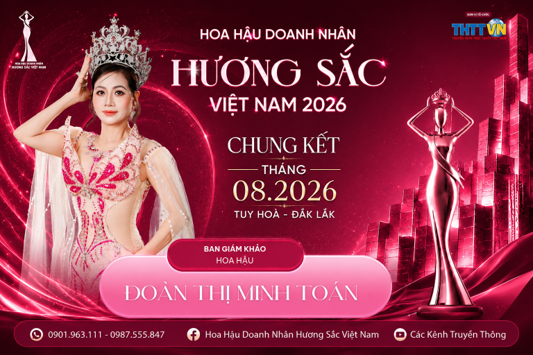 Đoàn Thị Minh Toán và dấu son cuối nhiệm kỳ Hoa hậu Doanh nhân Hương sắc Việt Nam 2025