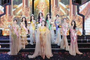 Sắc vàng kim tôn nhan sắc “vạn người mê” của Á hậu Quách Thị Hải Yến