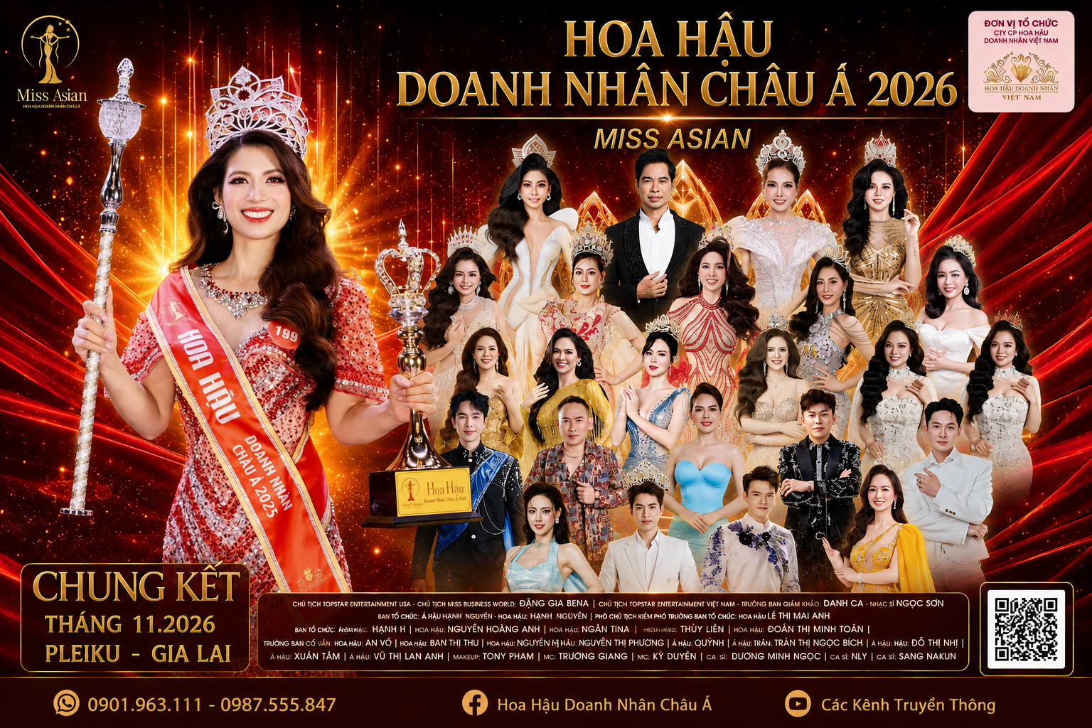 Hoa hậu Doanh nhân Châu Á 2026 chính thức trở lại Gia Lai vào tháng 11