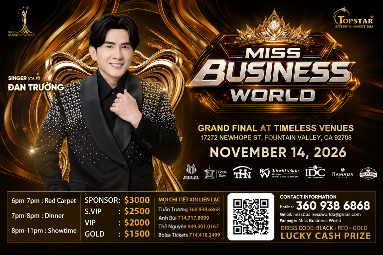 “Anh Bo” Đan Trường mang thanh âm một thời thanh xuân đến sân khấu Miss Business World 2026