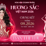 Trước thềm Final Walk, Hoa hậu Ban Thị Thu đảm nhận vai trò giám khảo Hương sắc Việt Nam 2026